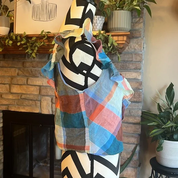 Anthropologie Maeve Drive-In‎ Plaid Tank - Picture 7 of 10